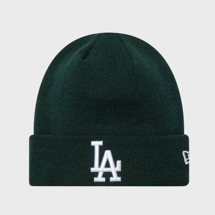 New Era League Essential Cuff Knit Beanie LA Dodgers dark green