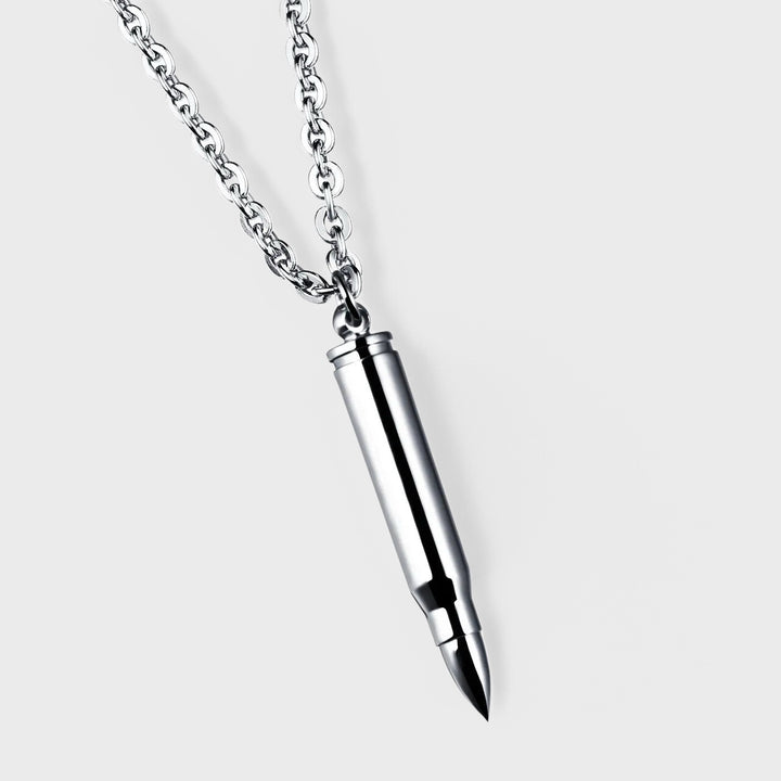 Bullet Pendant necklace steel