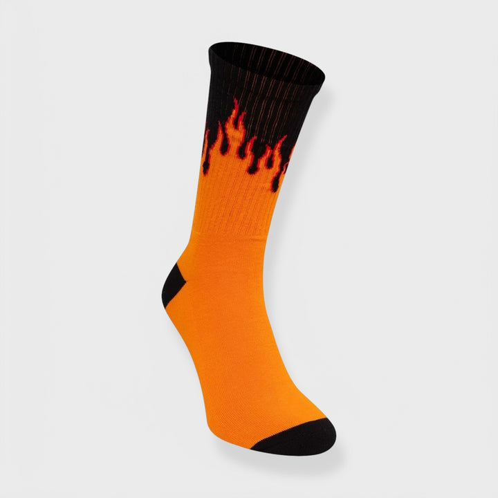 New Era Flame Crew Socks orange