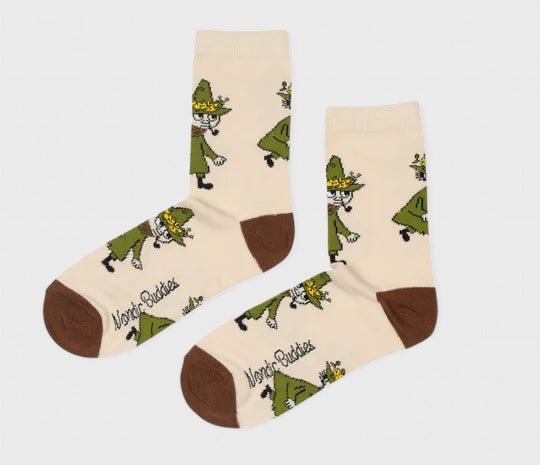 Moomin Nuuskamuikkunen Adventure socks beige