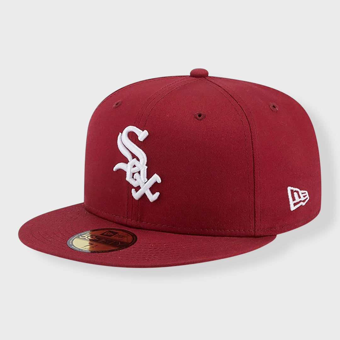 New Era League Essential 59Fifty C White Sox dark red