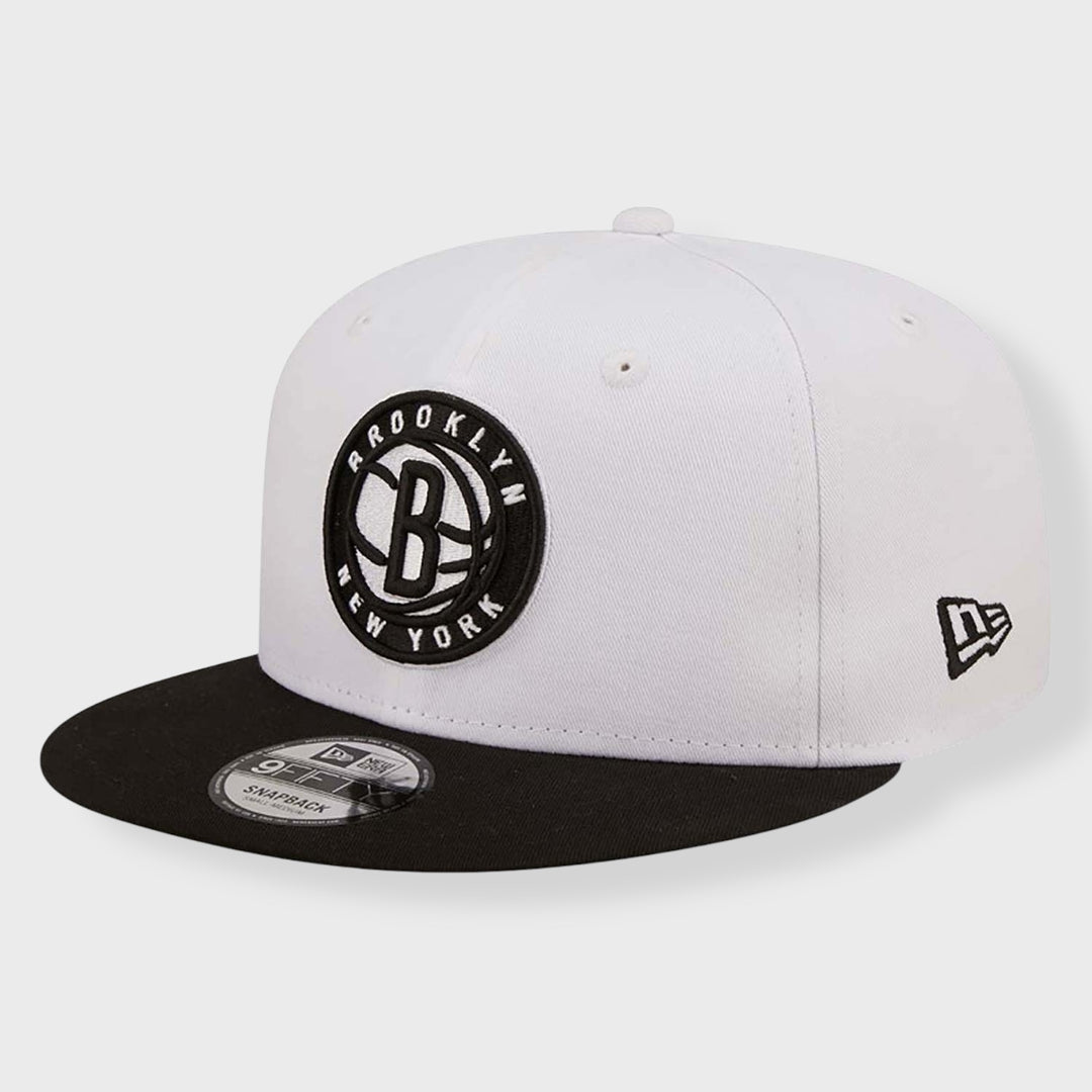 New Era Crown Team 9Fifty B Nets white/black