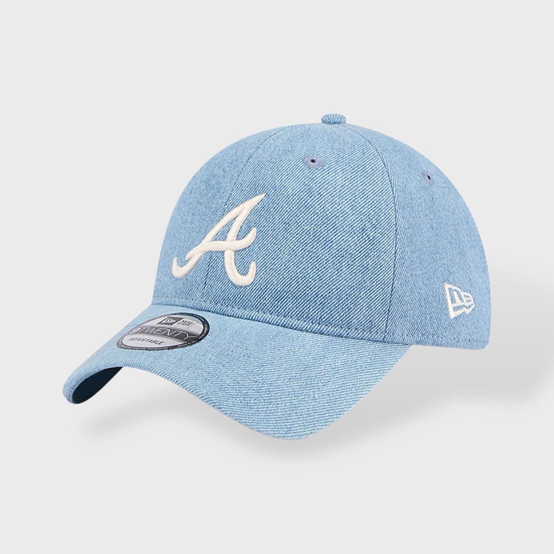 New Era Washed Denim 9Twenty A Braves light blue