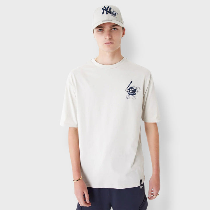 New Era NY Yankees MLB Food Graphic Stone Oversized tee stone