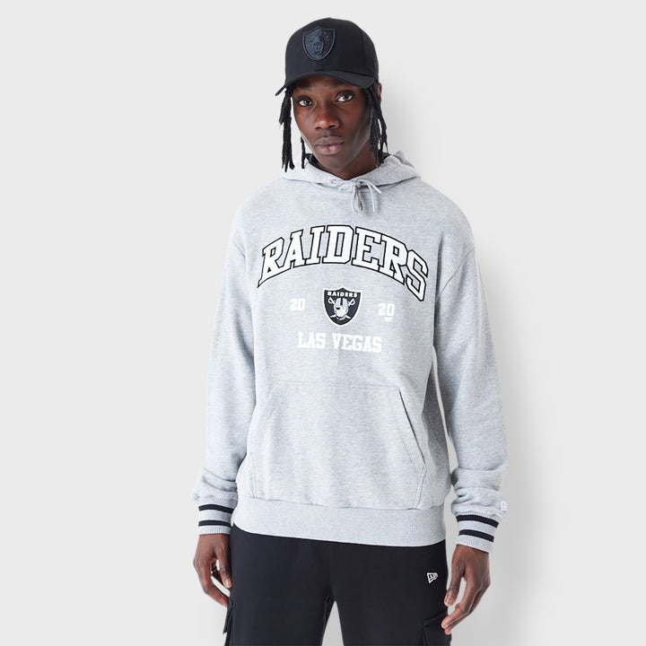 New Era NFL Oversized Pullover Hoodie LV Raiders grey