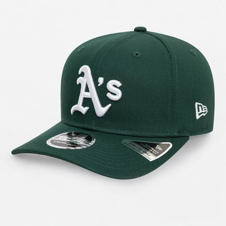 New Era Official Team Colour 9Seventy Stretch Snap O Athletics dark green