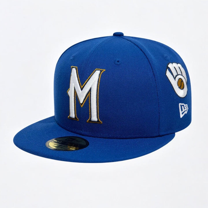 New Era Image MLB All Over Print 59Fifty M Brewers blue