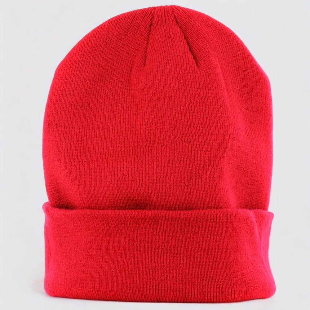 Major Wear oversized blanco beanie red