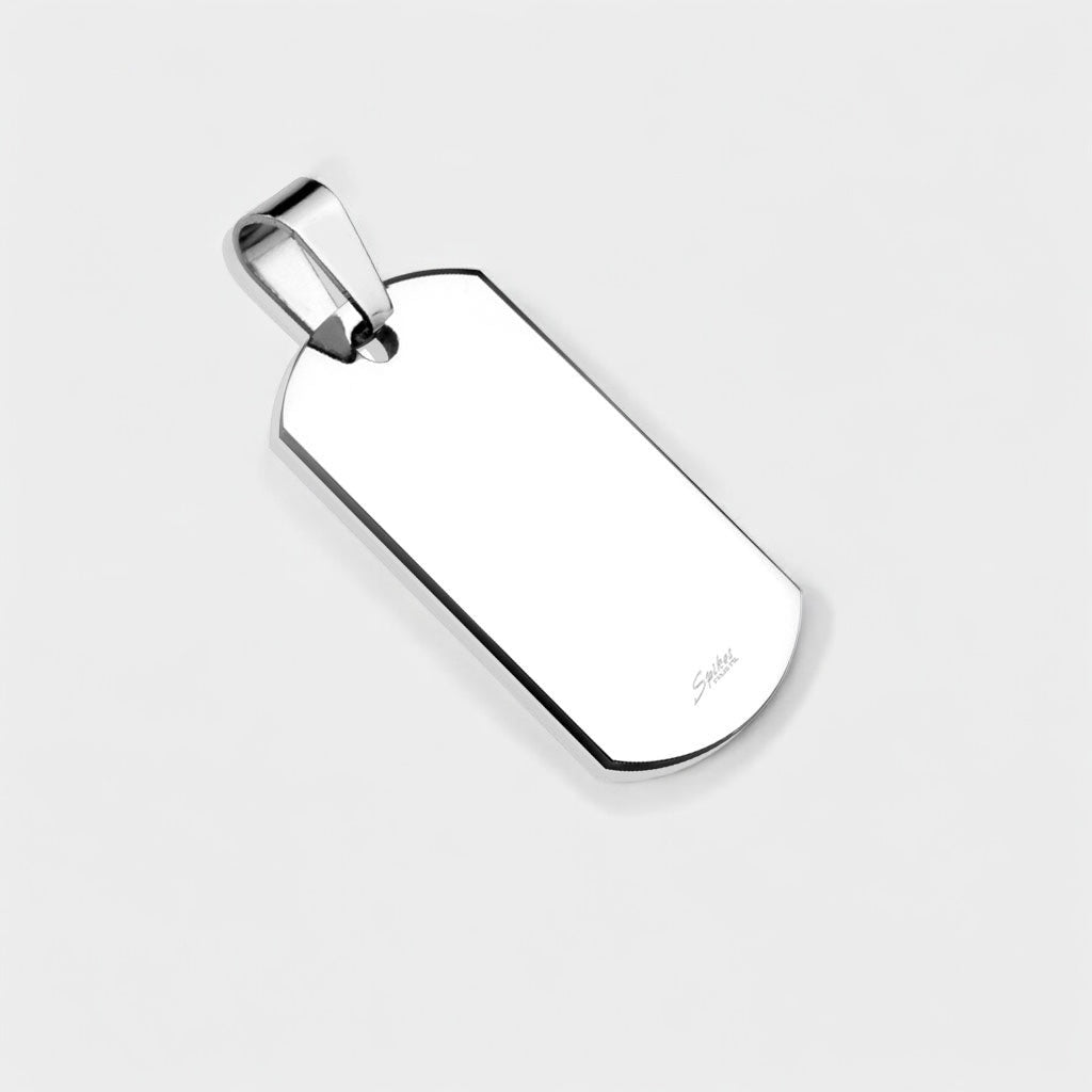 Plain Dog Tag (Small Size) Pendant steel