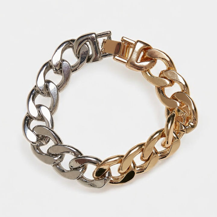 Urban Classics Heavy Two-Tone Bracelet gold/silver