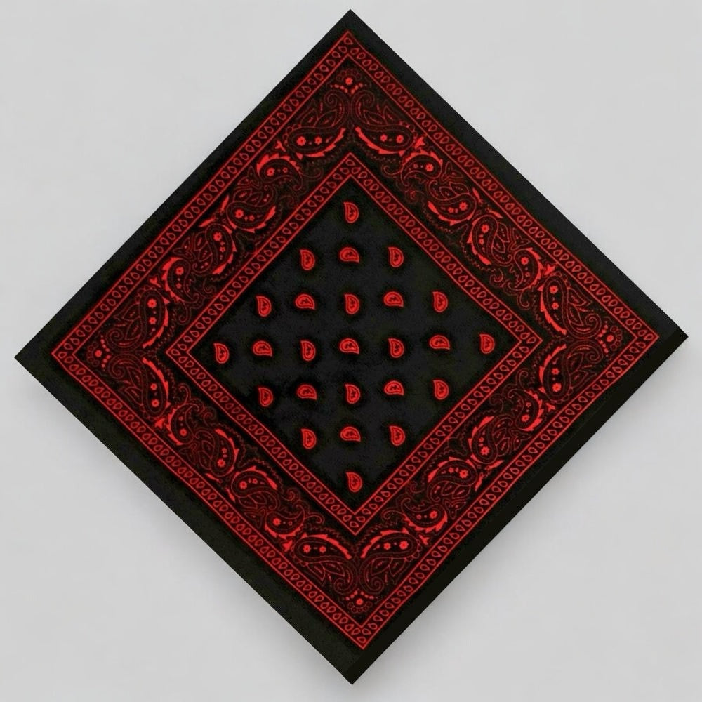 Bandana black/red