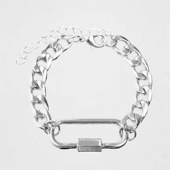 Urban Classics Fastener Bracelet silver