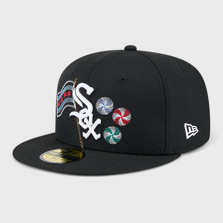 New Era State Stitch 59Fifty C White Sox black