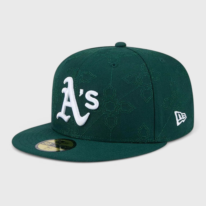 New Era OTC Pattern 59Fifty O Athletics dark green