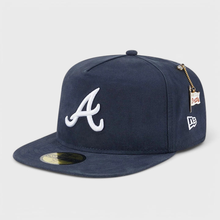 New Era Championship Side Flag  59Fifty A-Frame A Braves navy