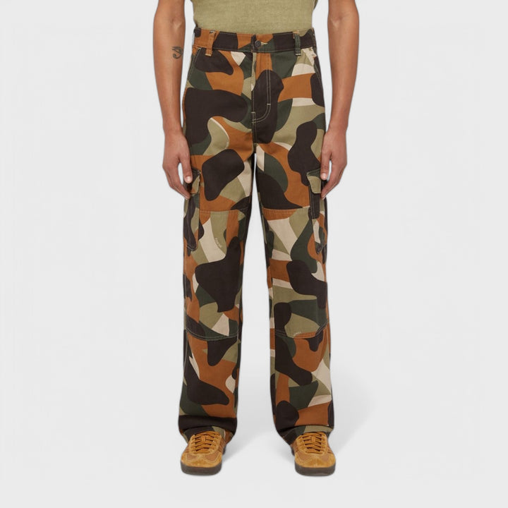 Dickies Duck Canvas Camo Cargo Trousers military green