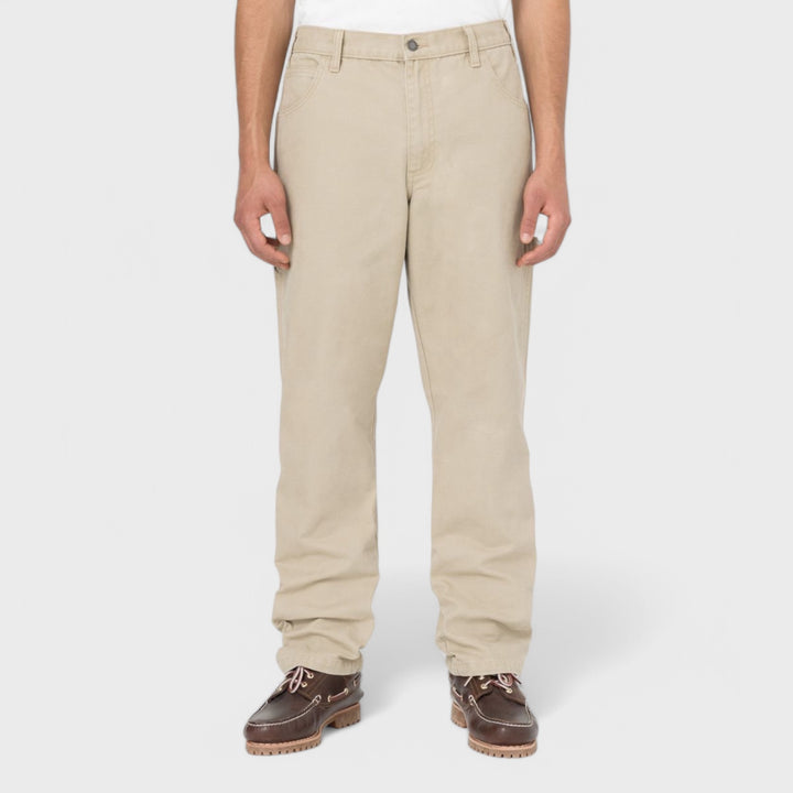 Dickies Duck Canvas Carpenter Trousers stone washed desert sand