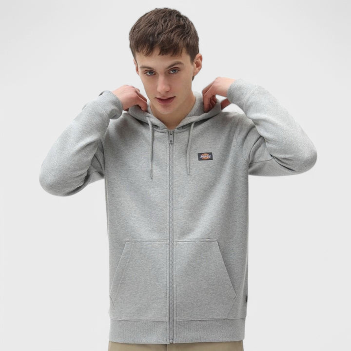 Dickies Oakport zip hoody grey melange