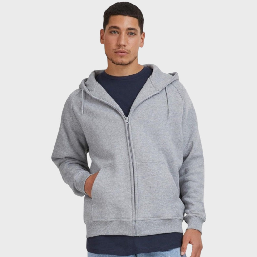 Urban Classics zip hoody grey