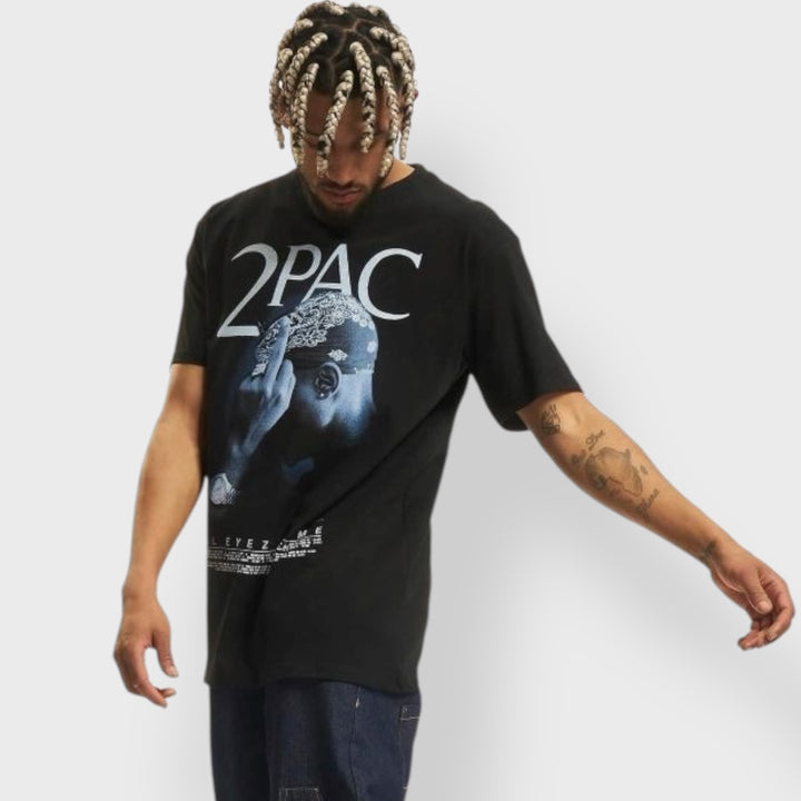 Tupac All F*ck the World 2.0 Oversize Tee black