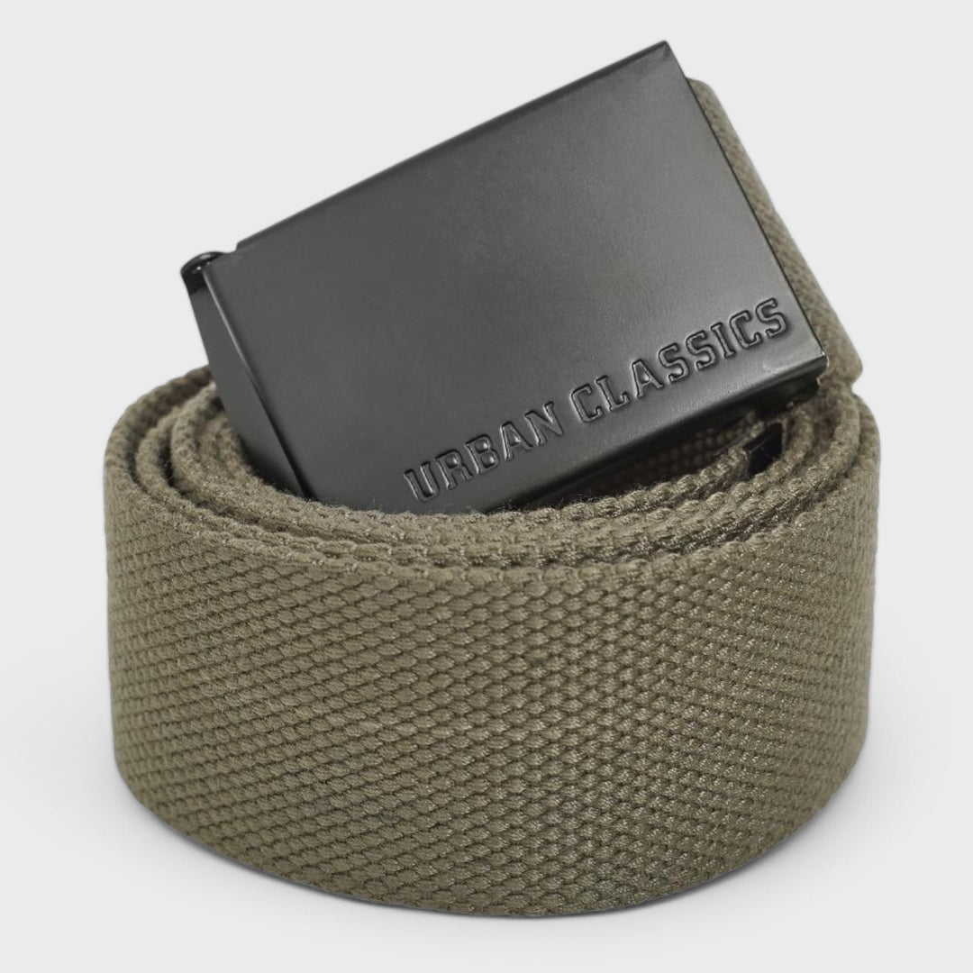 Urban Classics Canvas Belts olive/black