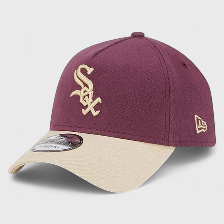 New Era Moleskin Crown 9Forty A-Frame C White Sox burgundy/beige