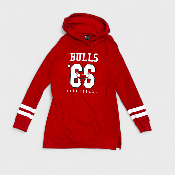 Ultra Game Womens Vintage NBA Chicago Bulls Hoody red XL