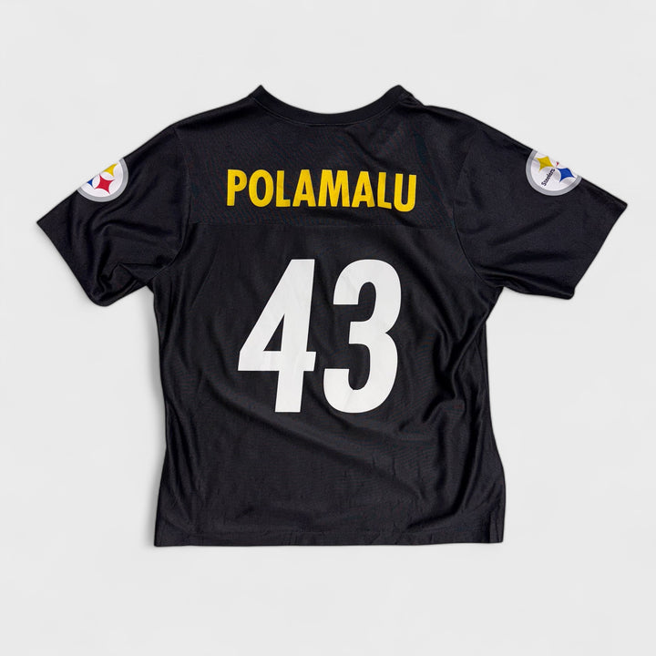 Team Apparel NFL Womens Pittsburgh Steelers Troy Polamalu #43 Jersey black/yellow L