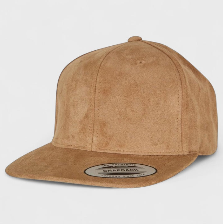 Flexfit Suede Leather Snapback khaki