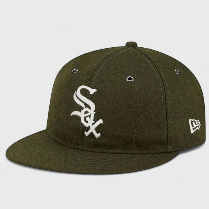 New Era Wool Retro Crown 59Fifty C White Sox olive green