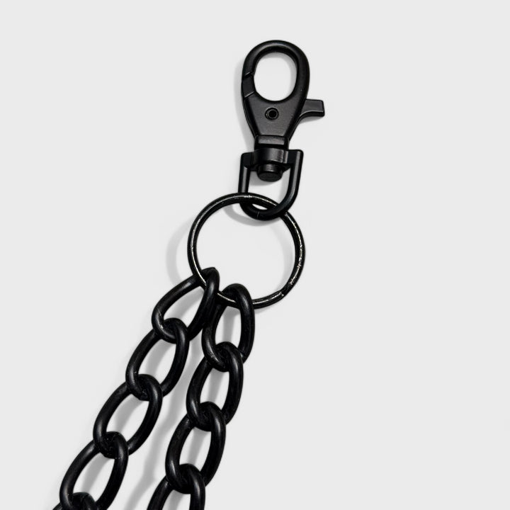 Double Metal Chain Heavyweight With Double Hooks black