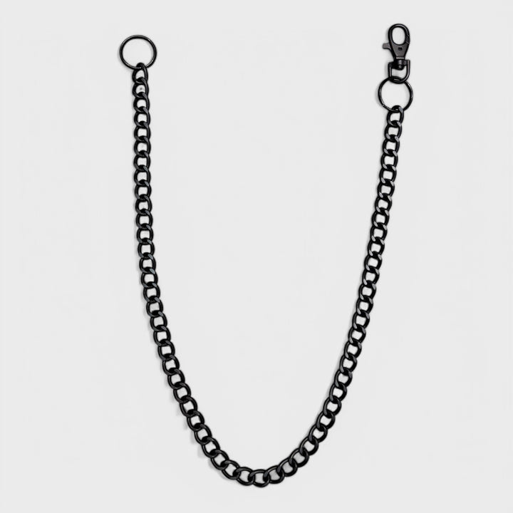 Single Metal Chain Heavyweight With Single Hook black