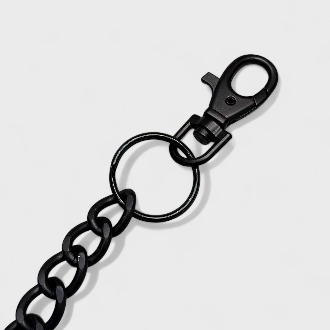 Single Metal Chain Heavyweight With Single Hook black