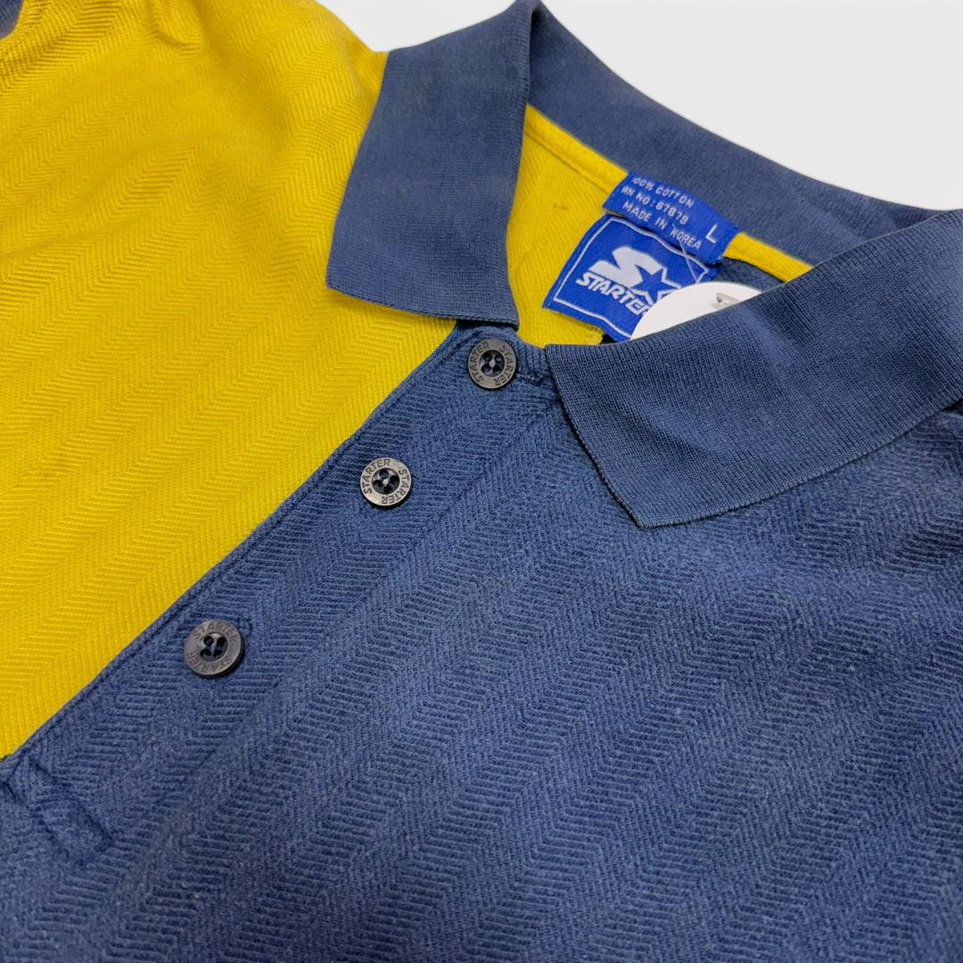 Starter Polo shirt navy/yellow L