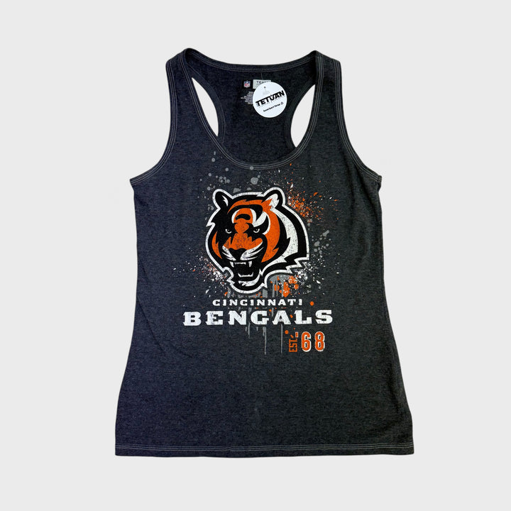 Team Apparel NFL Womens Cincinnati Bengals tank top charcoal M