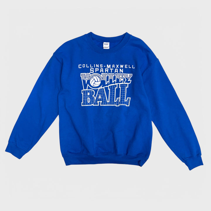 Gildan Collins-Maxwell Spartan Volleyball Crewneck royal blue M