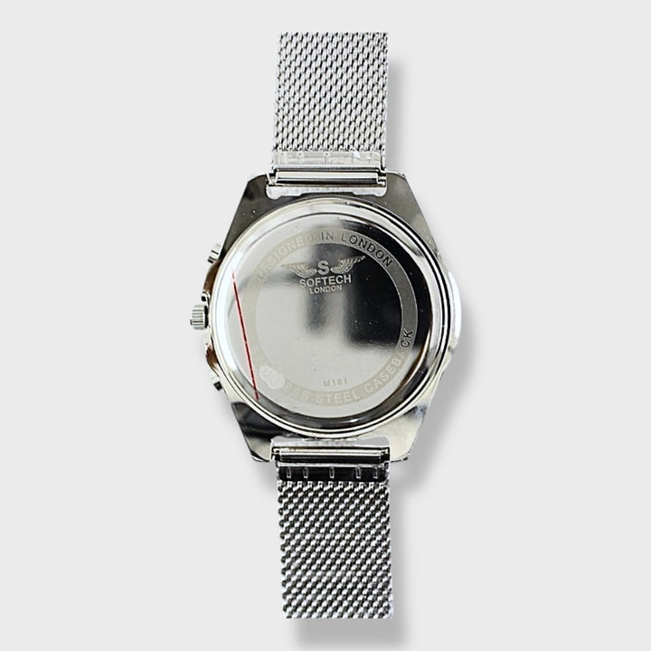 Softech Round Mesh Bracelet Watch silver/silver