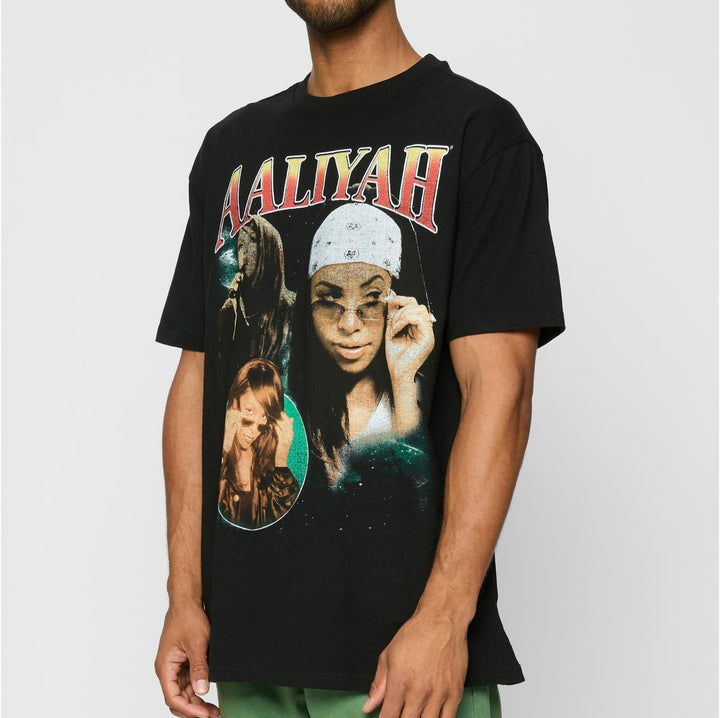 Mister Aaliyah Retro Oversize Tee black