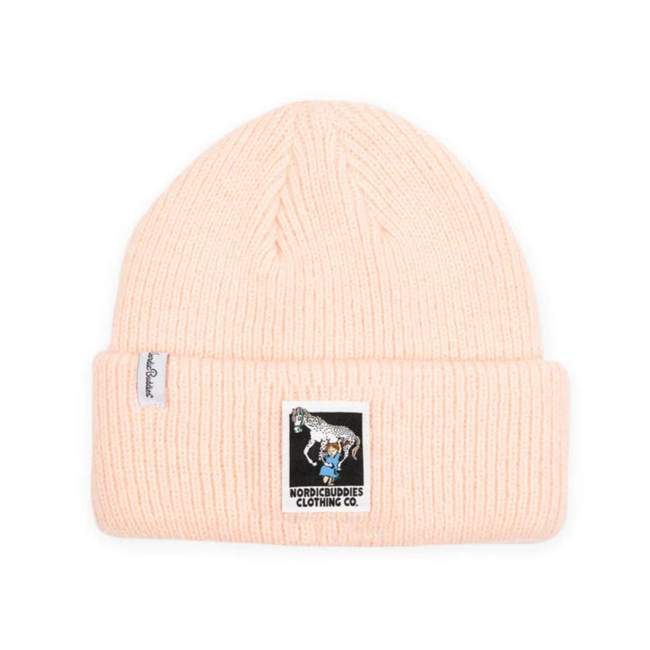 Nordicbuddies Peppi ja Pikku-Ukko beanie peach