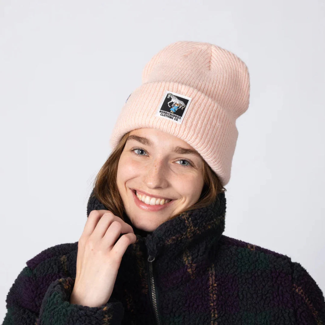 Nordicbuddies Peppi ja Pikku-Ukko beanie peach