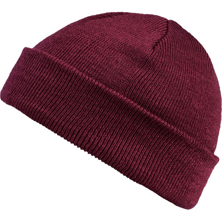 MSTRDS Short Cuff Knit beanie maroon