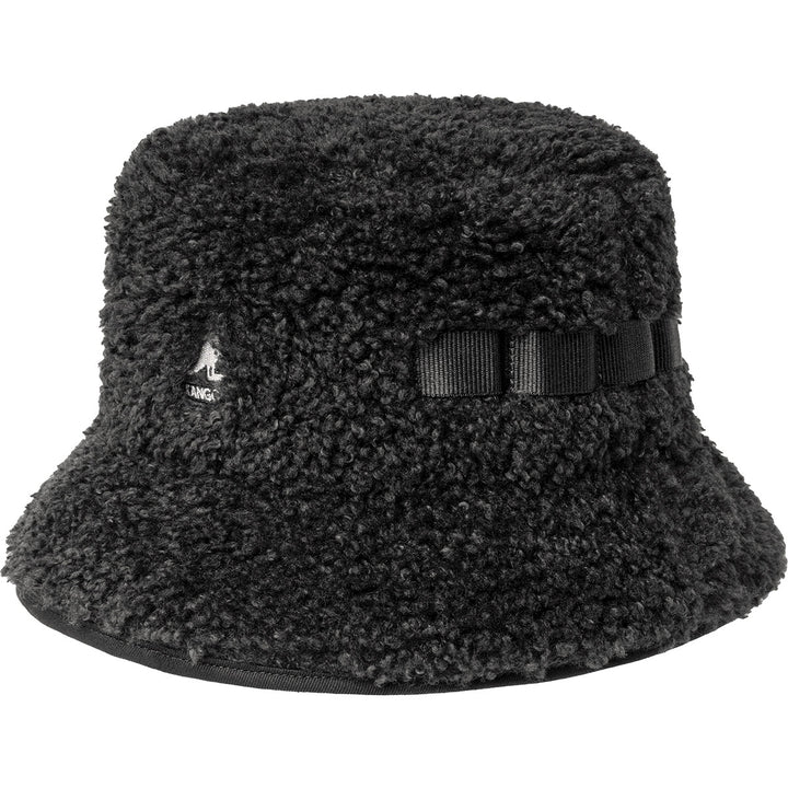 Kangol Faux Shearling Utility Bucket black