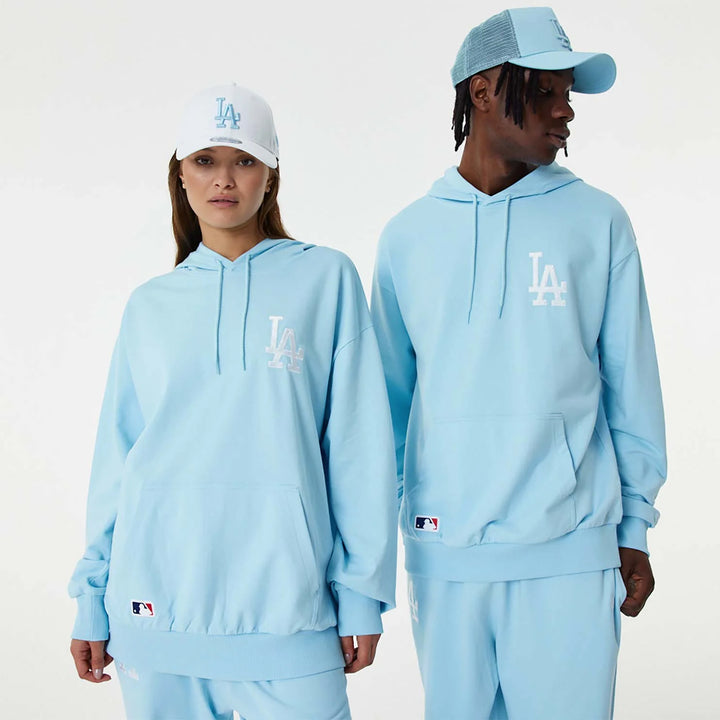 New Era League Essential Blue Oversized Pullover Hoodie LA Dodgers lt. blue - Shop-Tetuan