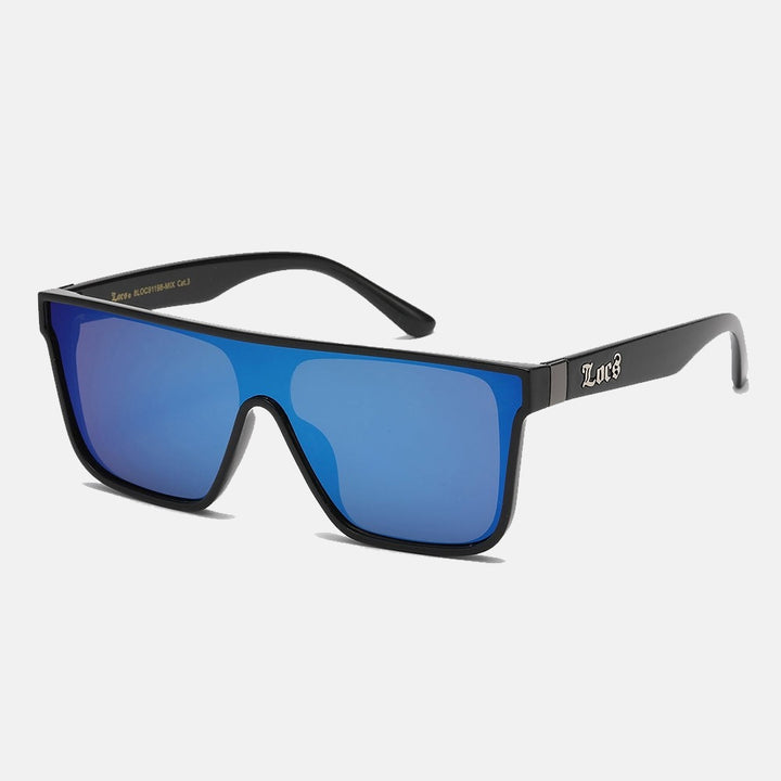 Locs Rectangle Sunglasses black/blue