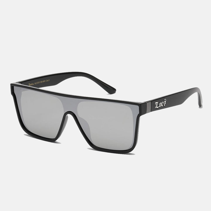 Locs Rectangle Sunglasses black/mirror