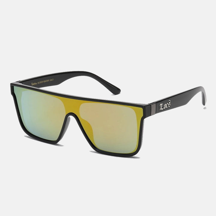 Locs Rectangle Sunglasses black/yellow