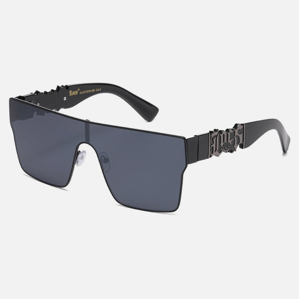 Locs Shield Sunglasses black/black