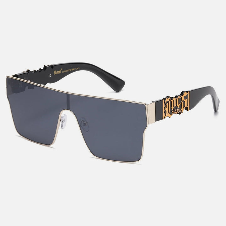 Locs Shield Sunglasses silver/gold