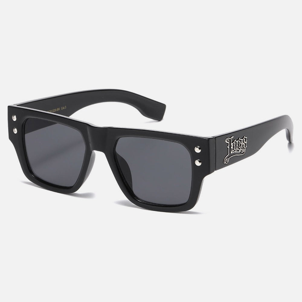 Locs Rectangle Sunglasses black/silver