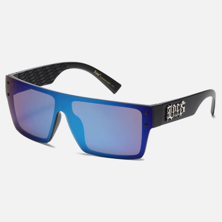 Locs Rectangle Sunglasses black/blue